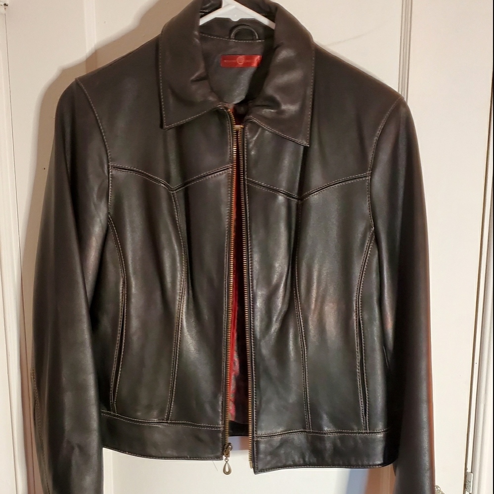 Black Beauty Wilson Leather Biker Jacket